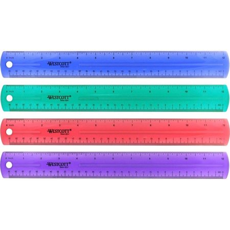 GOURMETGALLEY 12 in. Jewel Colored Ruler, Assorted Color GO2483599